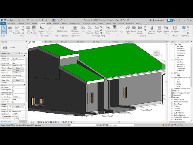 فیلم آموزشی: 11. به سرعت لوله های آب را در Revit 2022 بکشید [آموزش مبتدی خانه کامل Revit 11x14m] با زیرنویس فارسی