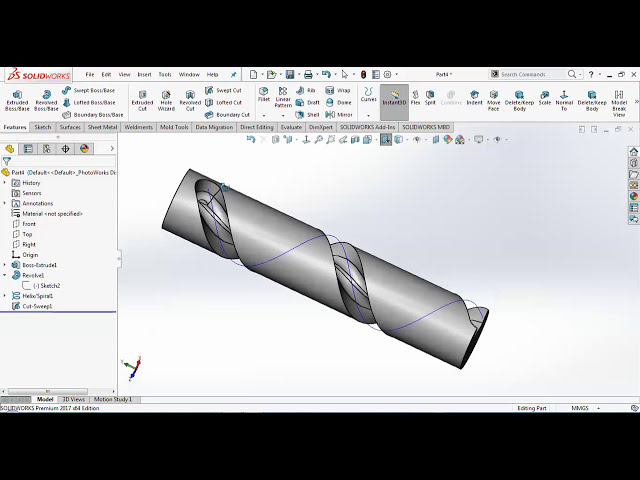 فیلم آموزشی: جارو جامد در SOLIDWORKS | SOLID SWEPT CUT SOLIDWORKS 2018 HINDI | مدلسازی قطعات Solidworks با زیرنویس فارسی