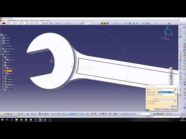 فیلم آموزشی: آموزش ابزار آچار CATIA V5 در طراحی پارت