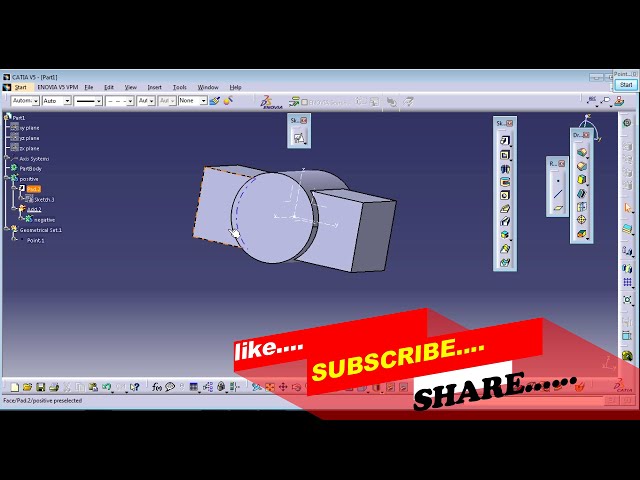 فیلم آموزشی: CATIA V5 عملکرد Boolean تفاوت بین مونتاژ و اضافه کردن