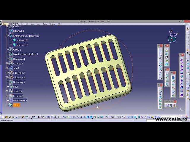 فیلم آموزشی: نحوه ایجاد یک پوشش پلاستیکی با استفاده از طراحی CATIA v5 Generative Surface