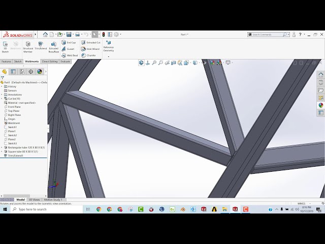 فیلم آموزشی: SolidWorks-آموزش-طراحی پل با ابزار Weldments