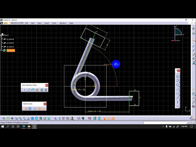 فیلم آموزشی: ایجاد فنر پیچشی در Catia V5