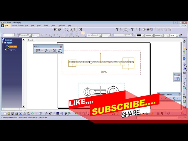 فیلم آموزشی: catia v5|| پیش نویس (نمای شکسته) با زیرنویس فارسی