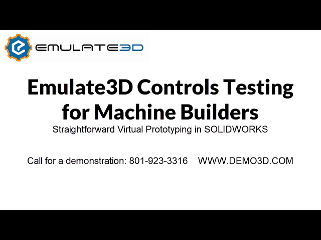 فیلم آموزشی: آزمایش کنترل‌های Emulate3D برای ماشین‌سازان در SOLIDWORKS