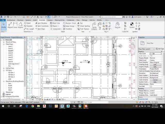 فیلم آموزشی: ایجاد نماد ارتفاع نقطه در آموزش Revit | عربی