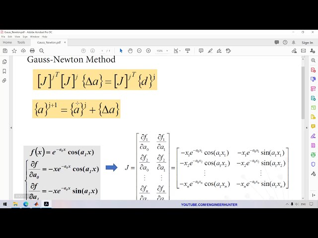 فیلم آموزشی: Matlab: روش تحلیل رگرسیون غیرخطی گاوس-نیوتن با زیرنویس فارسی
