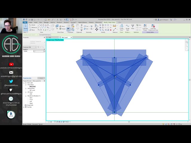 فیلم آموزشی: پانل نما تطبیقی ​​در Revit (البحار) با زیرنویس فارسی