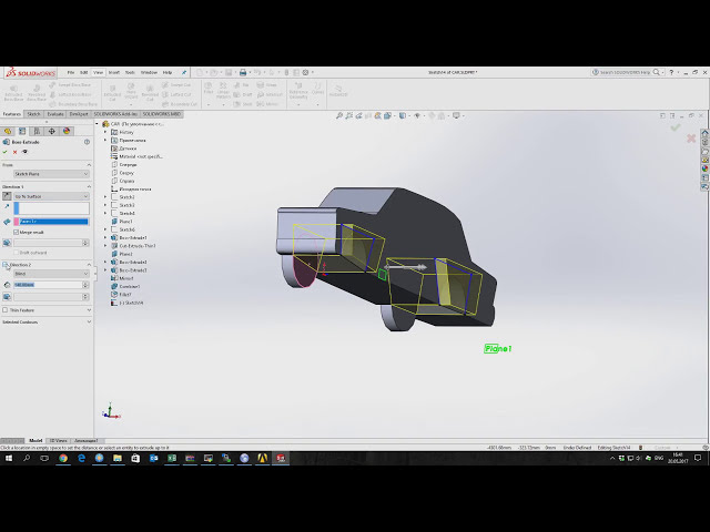 فیلم آموزشی: آموزش سالیدورک قسمت 1/2 | مدل سه بعدی ماشین برای آنالیز آیرودینامیک در ANSYS CFX