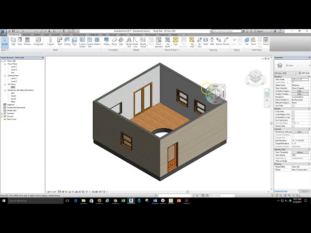 فیلم آموزشی: Revit-ایجاد یک تیرچه کف، روکش و کفپوش بلوط. با زیرنویس فارسی