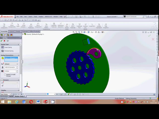 فیلم آموزشی: آموزش طراحی مکانیزم چرخ جغجغه ای solidworks قسمت 2