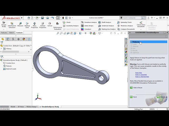 فیلم آموزشی: چگونه یک تحلیل SOLIDWORKS SimulationXpress را شروع کنیم با زیرنویس فارسی