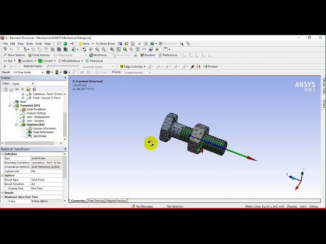 فیلم آموزشی: تجزیه و تحلیل مهره و پیچ در نرم افزار ansys