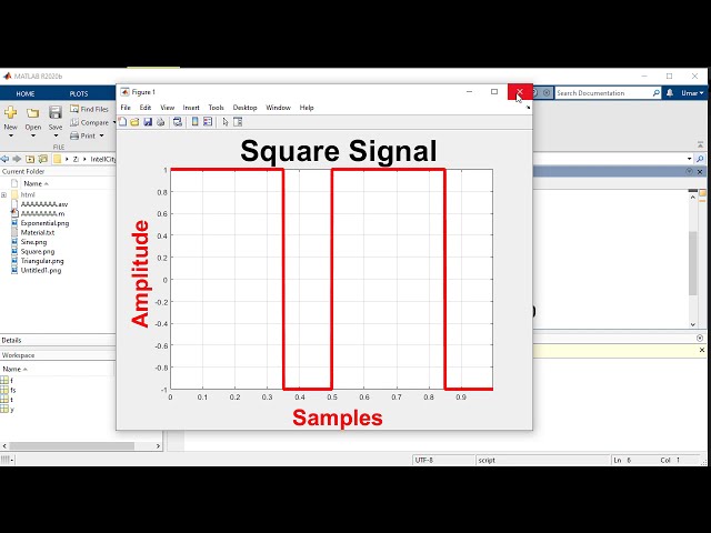فیلم آموزشی: سیگنال موج مربعی در متلب