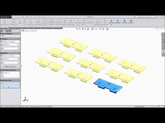 فیلم آموزشی: آموزش مونتاژ Solidworks: Linear Component Pattern با زیرنویس فارسی