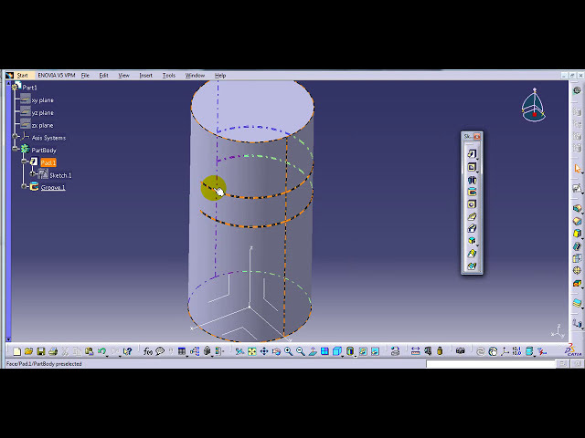 فیلم آموزشی: فرمان GROOVE CATIA V5