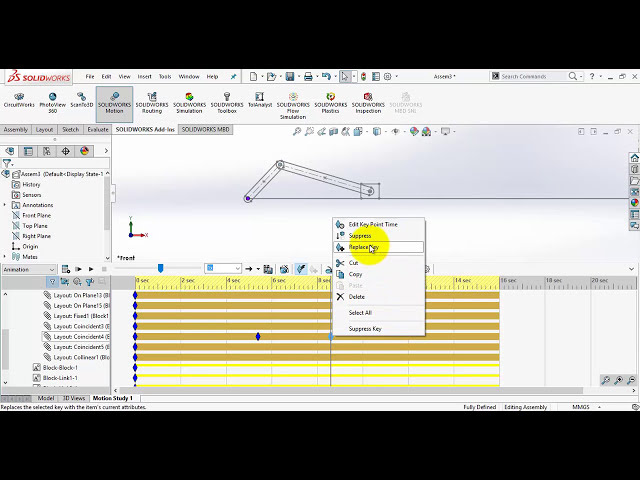 فیلم آموزشی: SOLIDWORKS 2D Dynamics & Animation - Motion Study با زیرنویس فارسی