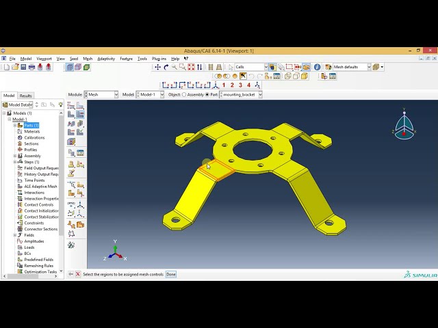 فیلم آموزشی: آموزش مش بندی Abaqus - براکت نصب جامد مشبک سه بعدی در Abaqus 6.14