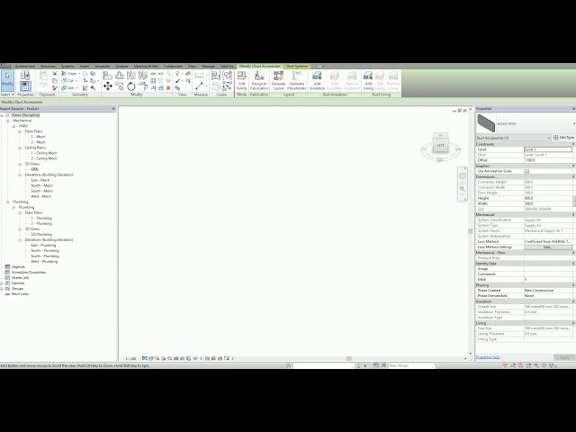 فیلم آموزشی: درب دسترسی داکت Revit - قرار دادن آن ساده است