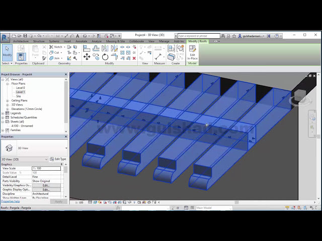 فیلم آموزشی: نحوه ساخت طرح آلاچیق در Autodesk Revit