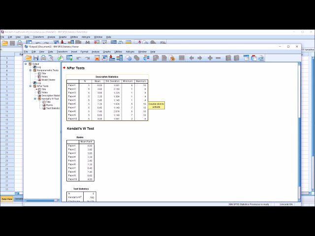 فیلم آموزشی: ضریب تطابق کندال (W Kendall's) در SPSS با زیرنویس فارسی