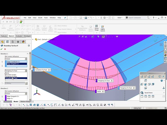 فیلم آموزشی: آموزش Solidworks: MK 1 Surface modeling a pillowed form با زیرنویس فارسی