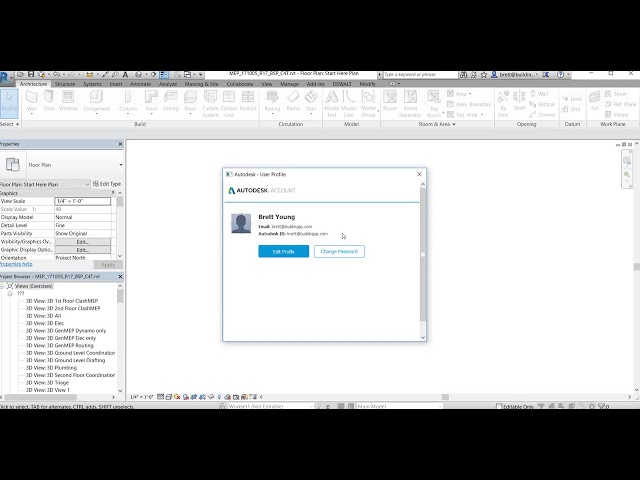 فیلم آموزشی: چگونه نام کاربری و شناسه Autodesk خود را در Revit تأیید کنیم