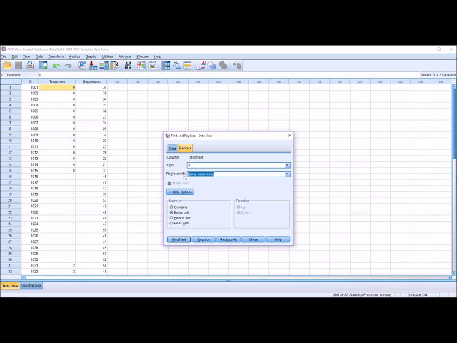 فیلم آموزشی: با استفاده از ویژگی Find and Replace در SPSS با زیرنویس فارسی