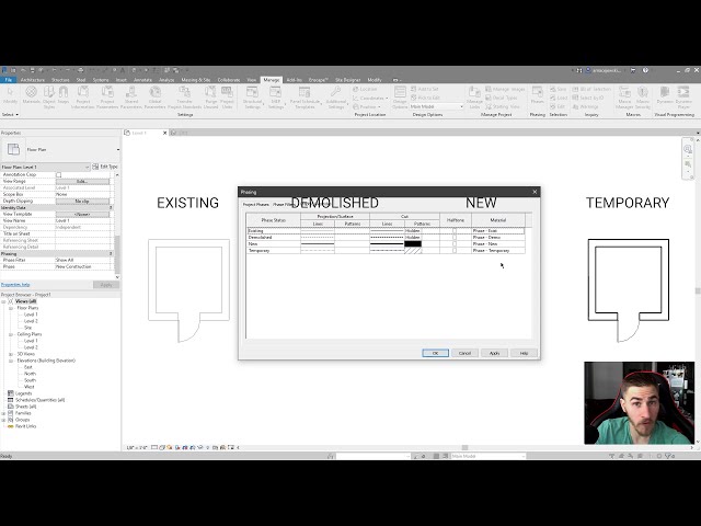 فیلم آموزشی: نحوه استفاده از Phasing | Revit با زیرنویس فارسی