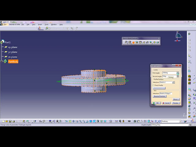 فیلم آموزشی: چگونه در CATIA V5 از دستور Revolve (Shaft) استفاده کنیم؟