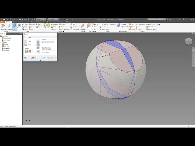 فیلم آموزشی: Icosahedron (روش برش کره) - Autodesk Inventor