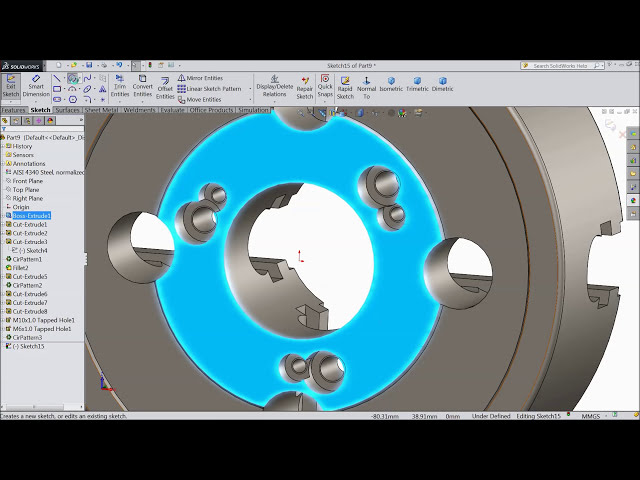 فیلم آموزشی: آموزش Solidworks | طرح چاک فک 4 در Solidworks با زیرنویس فارسی