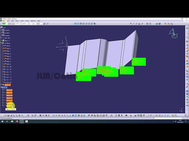 فیلم آموزشی: Catia V5 تبدیل سطح به ورق فلز