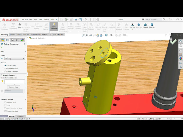 فیلم آموزشی: آموزش Solidworks موتور بخار (مونتاژ 1) قسمت 7