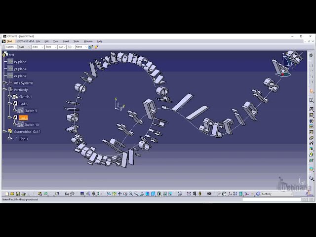 فیلم آموزشی: TxtOnCurve - ایجاد متن در امتداد یک منحنی در طراحی قسمت CATIA V5 با زیرنویس فارسی