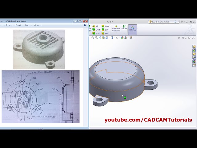 فیلم آموزشی: تمرینات آموزشی SolidWorks برای مبتدیان - 7 | استفاده از الگوی خطی و دایره ای با زیرنویس فارسی