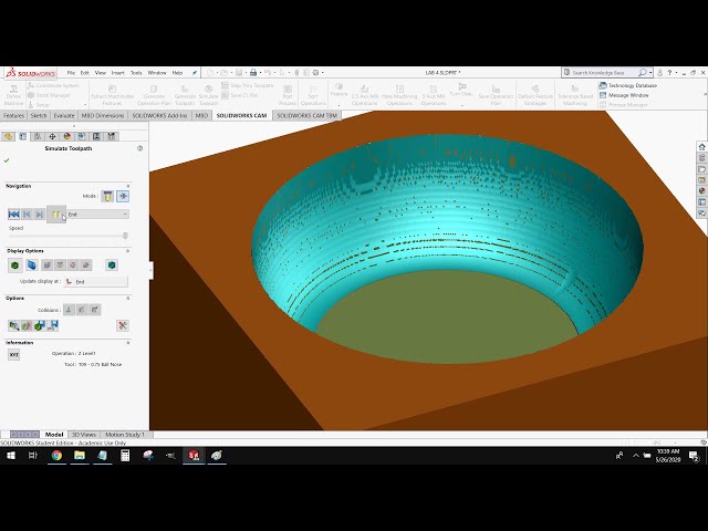 فیلم آموزشی: آموزش SolidWorks CAM: مقدمه ای بر فرز سه محوره (4) با زیرنویس فارسی