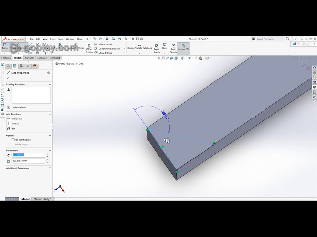 فیلم آموزشی: Solidworks: برش 45 درجه بر روی اکستروژن آلومینیومی برای فریم ها با زیرنویس فارسی