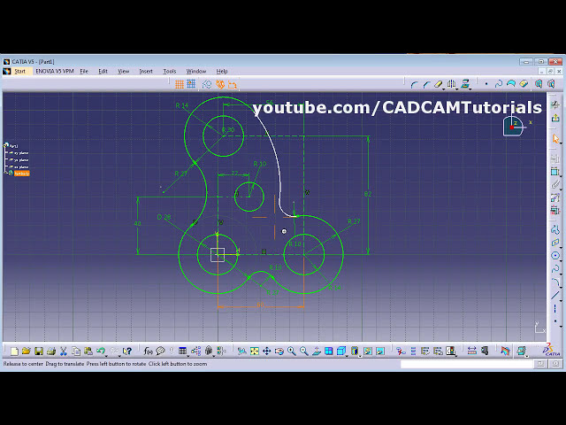 فیلم آموزشی: تمرینات دوره آموزشی CATIA برای مبتدیان - 2 | نقاشی های اسکچر CATIA با زیرنویس فارسی