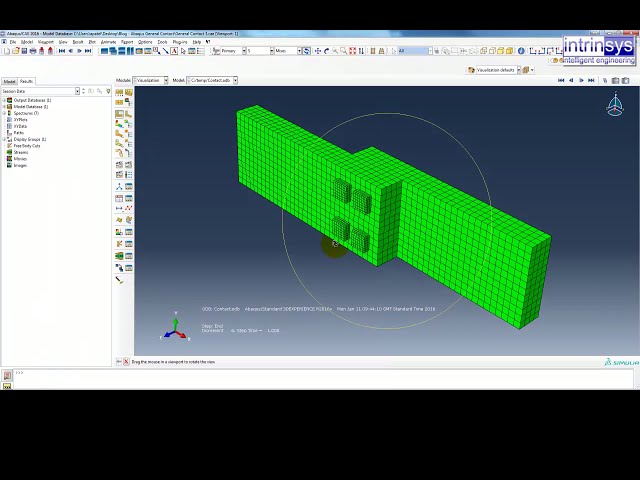 فیلم آموزشی: استفاده از General Contact در Abaqus CAE