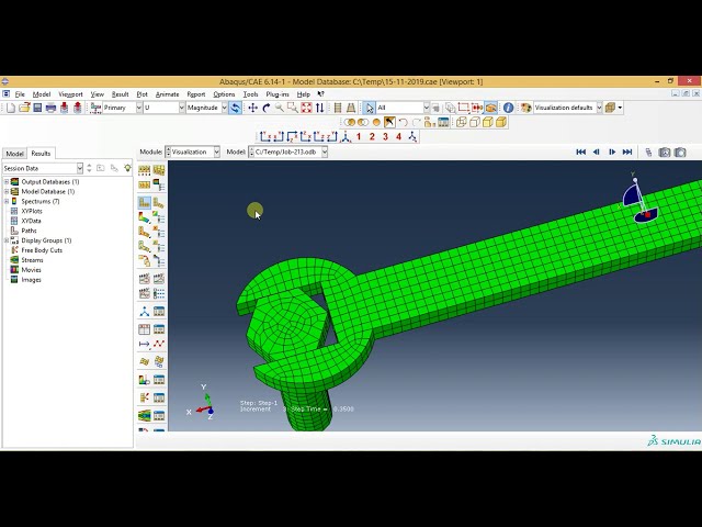 فیلم آموزشی: فیلم های آموزشی Abaqus - تجزیه و تحلیل تماس مونتاژ آچار و پیچ در Abaqus 6.14