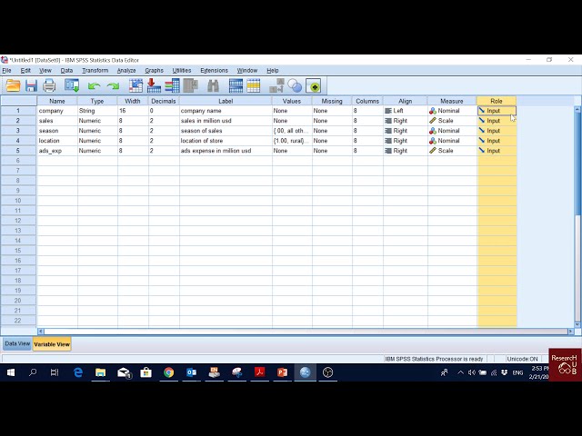 فیلم آموزشی: SPSS (3): مقدمه ای بر نمای متغیر و تعریف مقیاس های اندازه گیری با زیرنویس فارسی