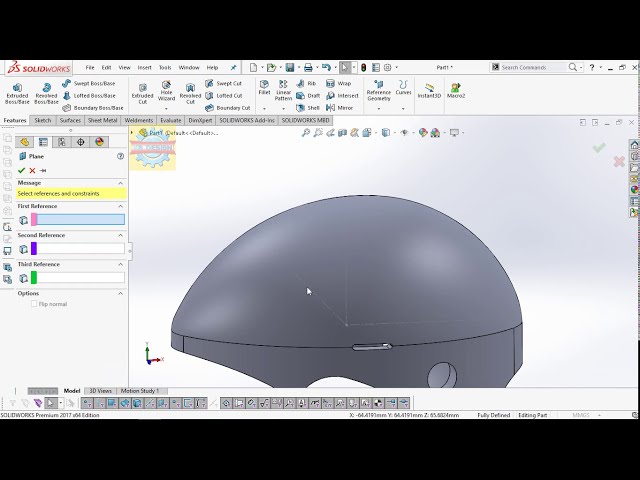فیلم آموزشی: 「DESIGN 180」 نحوه طراحی کلاه ایمنی دوچرخه توسط Solidworks