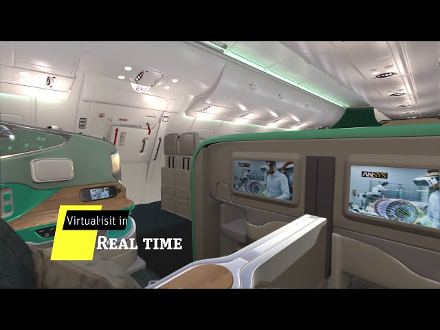 فیلم آموزشی: نحوه بهینه سازی نور، مواد و رنگ های داخلی هواپیما با استفاده از ANSYS VRXPERIENCE