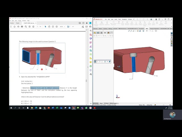 فیلم آموزشی: Solidworks MBD (نمونه امتحان). با زیرنویس فارسی