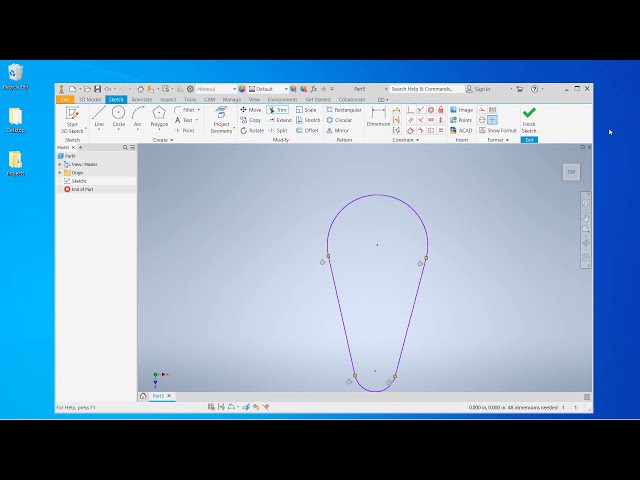 فیلم آموزشی: Autodesk Inventor 2020: 5: 2D Constraints با زیرنویس فارسی