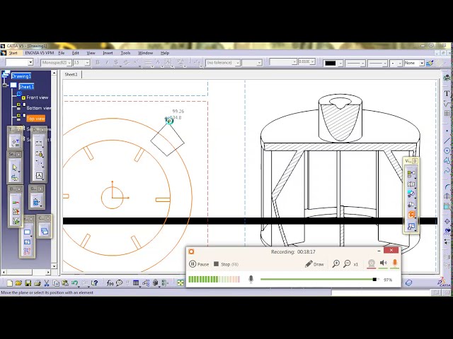 فیلم آموزشی: آموزش کامل #Catia V5 #Drafting