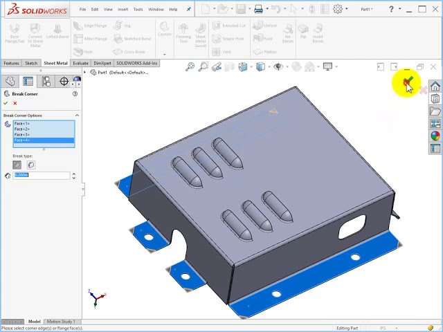 فیلم آموزشی: آموزش ورق فلز SOLIDWORKS 2016