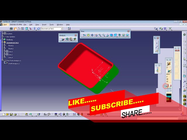 فیلم آموزشی: تجزیه و تحلیل پیش نویس CATIA V5 جهت پیش نویس را تغییر دهید