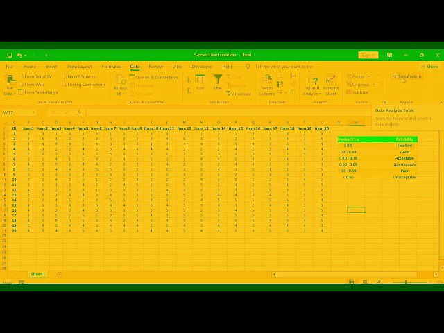 فیلم آموزشی: پرسشنامه مقیاس لیکرت آزمون پایایی در جدول ANOVA کرونباخ SPSS و Excel با زیرنویس فارسی